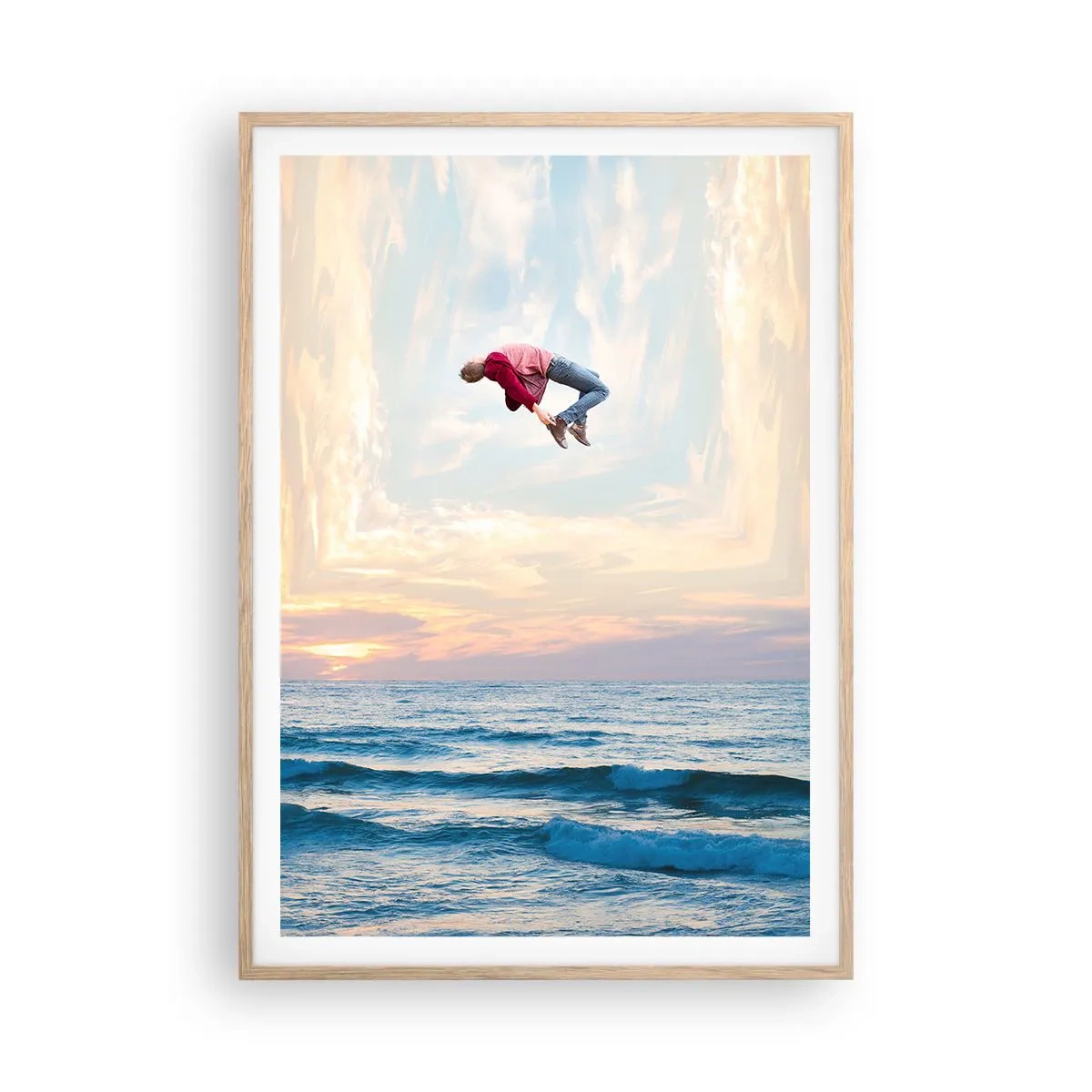 Plakát v rámu světlý dub - Do jiné dimenze - 70x100 cm