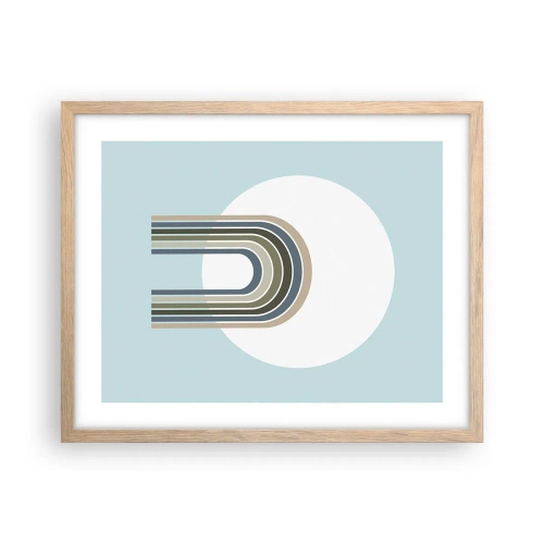 Plakát v rámu světlý dub - Neodolatelná přitažlivost - 50x40 cm