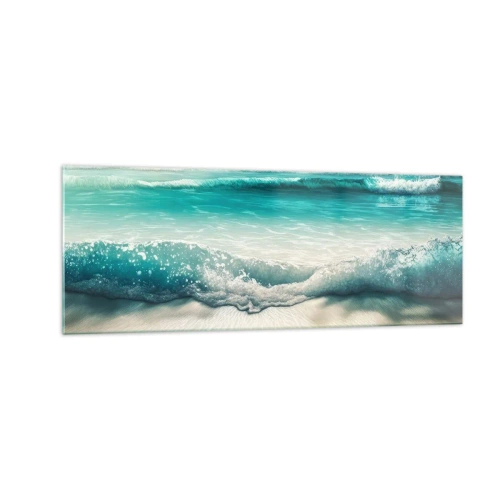 Obraz na skle - Klid oceánu - 140x50 cm