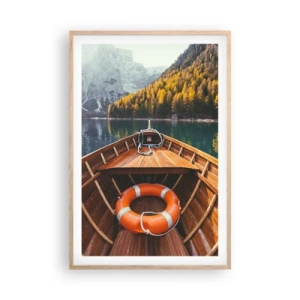 Plakát v rámu světlý dub - Horská túra - 61x91 cm