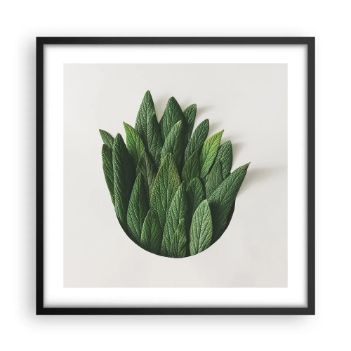 Plakát v černém rámu - Neukojitelná zvědavost - 50x50 cm