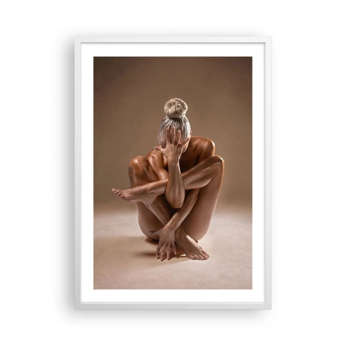 Plakát v bílém rámu - Jednota těla a ducha - 50x70 cm