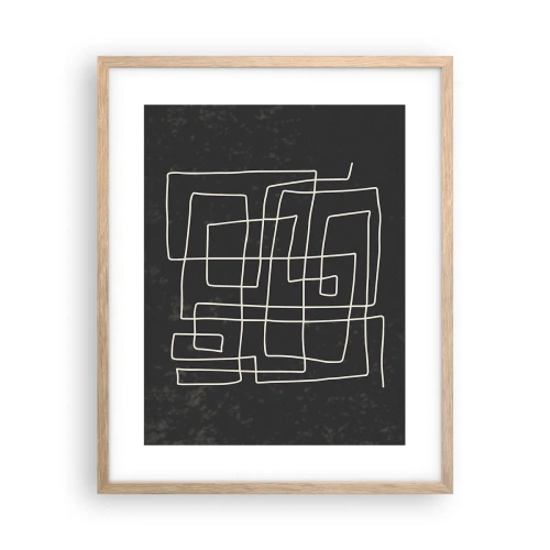 Plakát v rámu světlý dub - Není to tak jednoduché - 40x50 cm