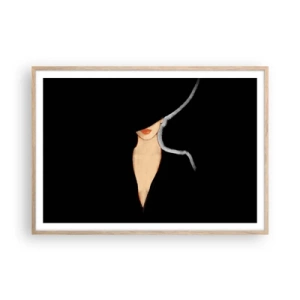 Plakát v rámu světlý dub - Elegance a styl - 100x70 cm
