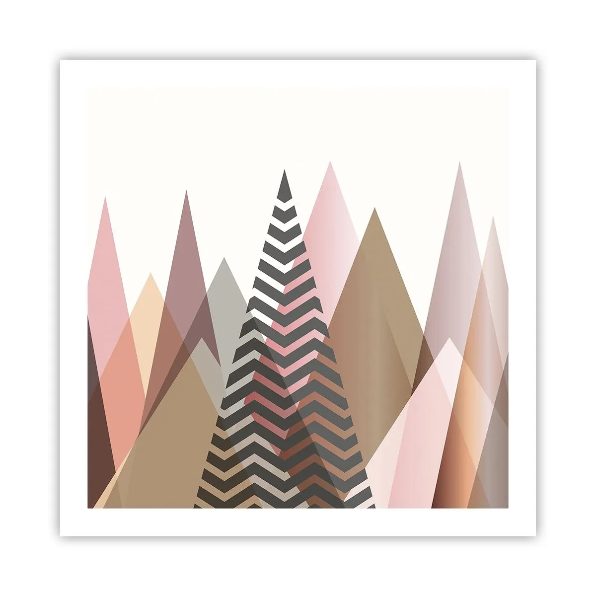 Plakát - Pyramidální pohled - 60x60 cm