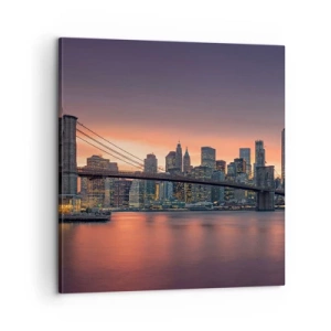 Obraz na plátně - Ponořené do liliového ticha - 60x60 cm