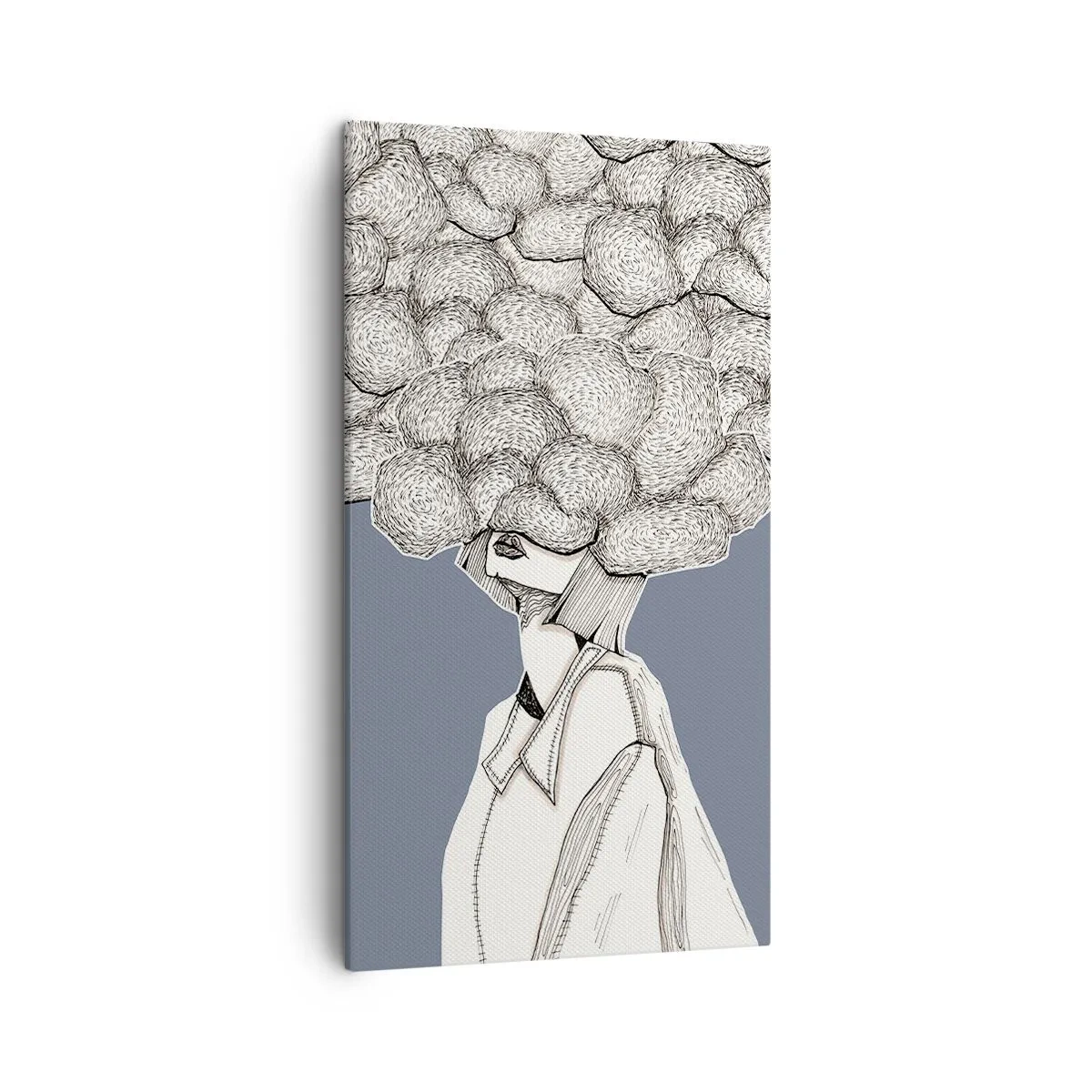 Obraz na plátně - S hlavou v oblacích - 45x80 cm