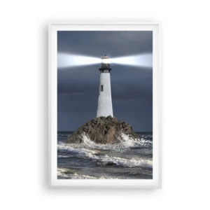 Plakát v bílém rámu - Zde…zde…tady! - 61x91 cm