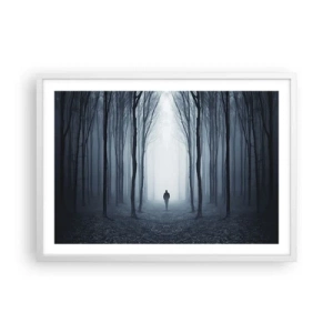 Plakát v bílém rámu - A všechno jednoduché a jasné - 70x50 cm