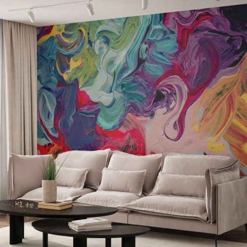 Fototapeta Premium Canvas - Zrození barev - Abstrakce, Kus, Moderní vzor - 250x175 cm
