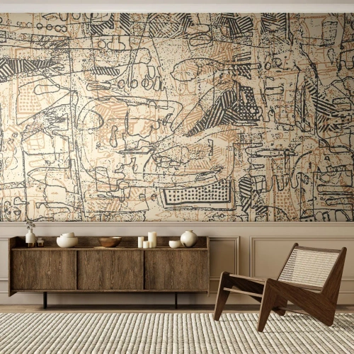 Fototapeta Samolepicí Deluxe Sticker - Čeká na rozluštění - Grafika, Kus, Abstrakce - 200x140 cm