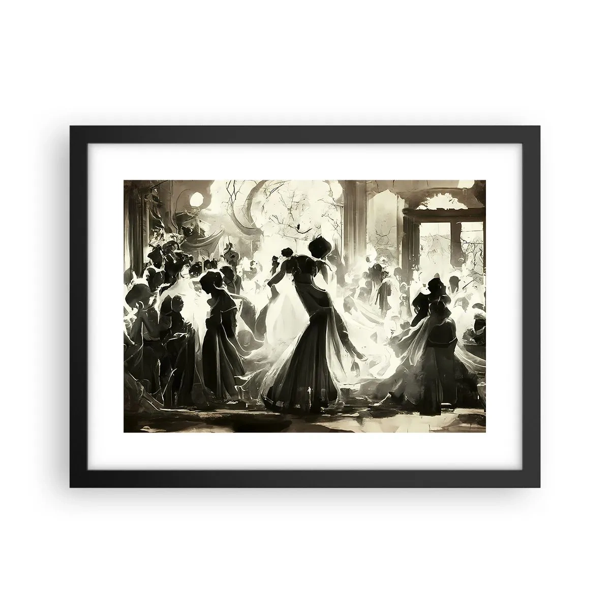 Plakát v černém rámu - Velká maškaráda - 40x30 cm
