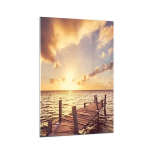 Obraz na skle - Zlatá země laskavosti - 70x100 cm