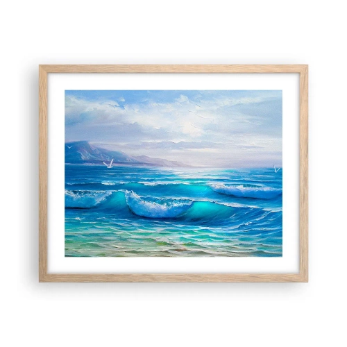 Plakát v rámu světlý dub - Přináší ukojení - 50x40 cm