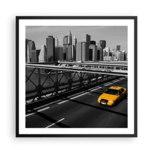 Plakát v černém rámu - Barva velkoměsta - 60x60 cm