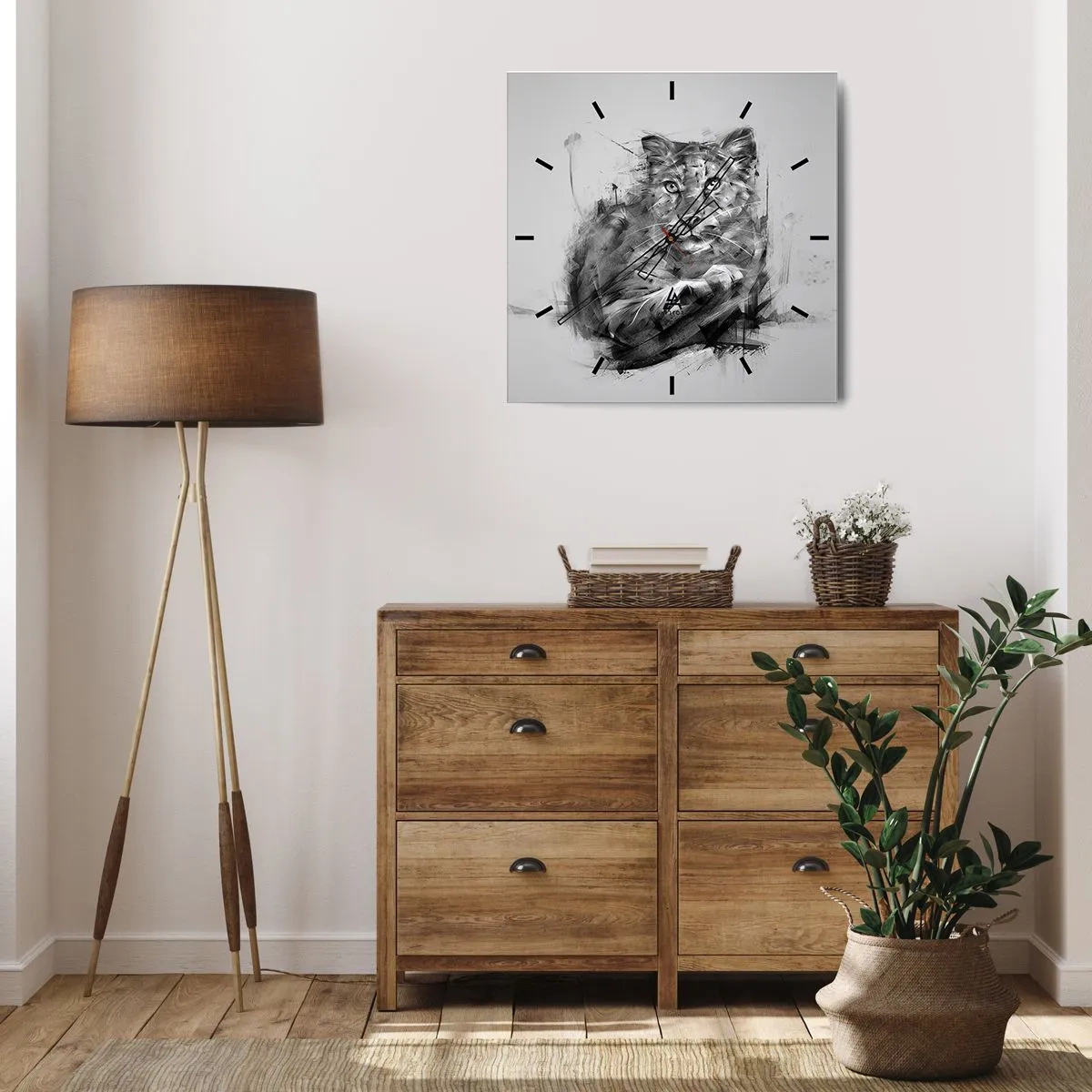 Nástěnné hodiny - Ano, pozorně poslouchám - 40x40 cm