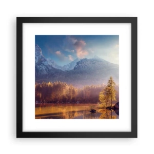 Plakát v černém rámu - V horách a údolích - 30x30 cm