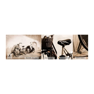 Vzor Fototapety Samolepicí Deluxe Sticker - Nezapomenutelné kouzlo minulosti - Jízdní kolo, Výlet, Vinobraní - 100x30 cm