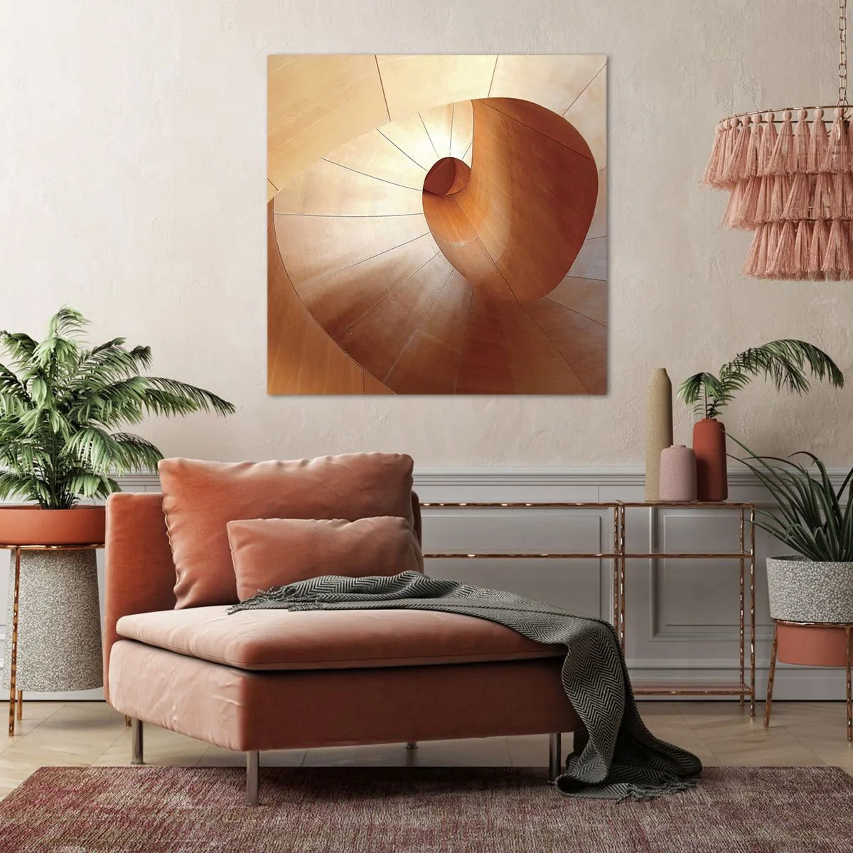 Obraz na plátně - Architektonická serpentina - 70x70 cm