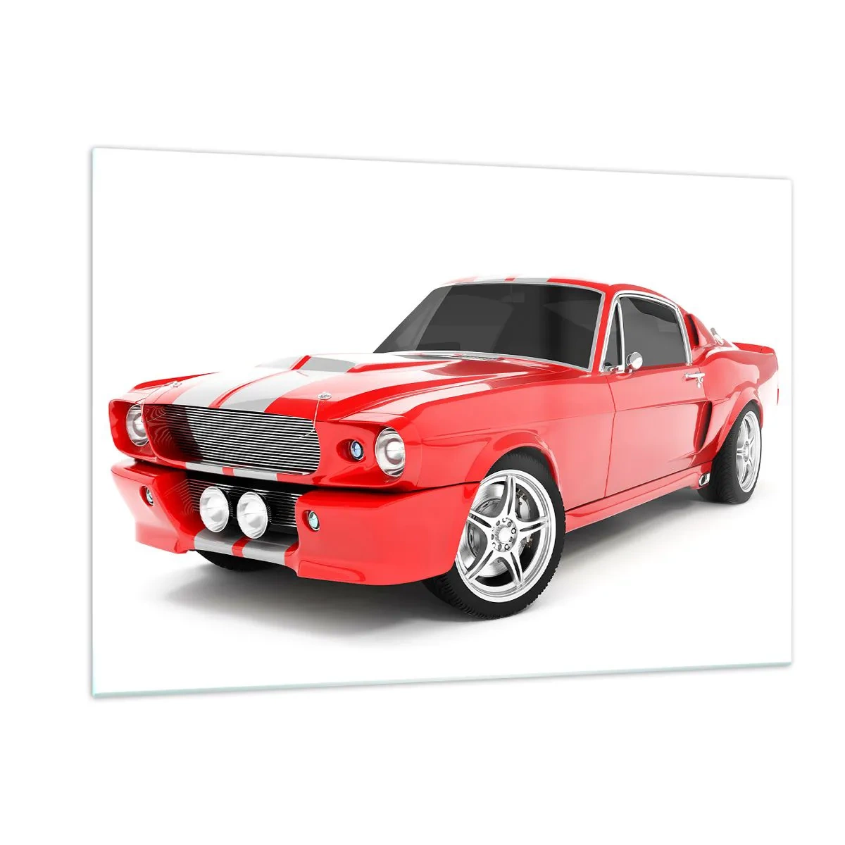 Obraz na skle - Mustang rychlý jako vítr - 120x80 cm
