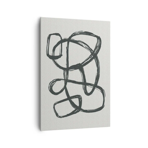 Obraz na plátně - Abstrakce ve smyčce - 70x100 cm