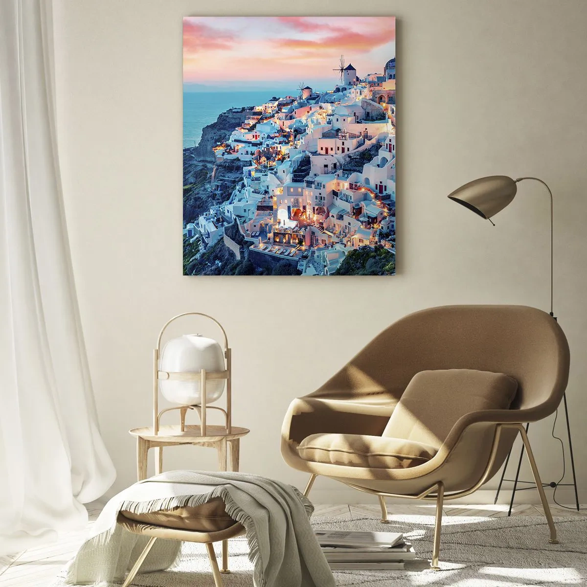 Obraz na skle - Tvoje tlustá řecká dovolená - 50x70 cm