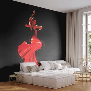Fototapeta Samolepicí Deluxe Sticker - Žhavá duše flamenco - Tanečník, flamenco, Tanec - 100x70 cm