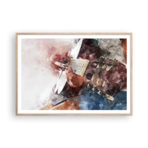 Plakát v rámu světlý dub - Co si o tom myslíš? - 100x70 cm