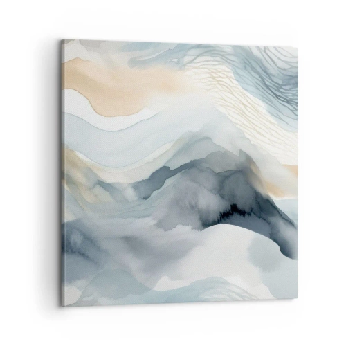 Obraz na plátně - Abstrakce sněhu a mlhy - 60x60 cm