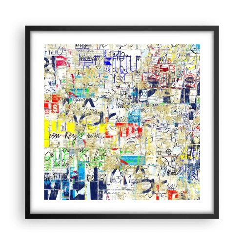 Plakát v černém rámu - Prostě potěší oči - 50x50 cm