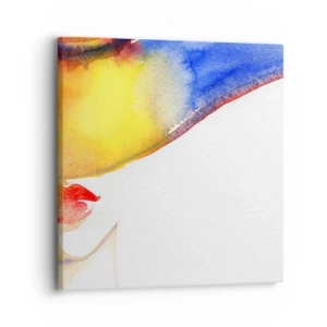 Obraz na plátně - Portrét dámy    - 30x30 cm