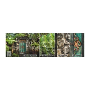 Fototapeta Vzorek Standard Eco - Dveře do exotického světa - Dveře S Ornamentem, Architektura, Tajemství - 100x30 cm