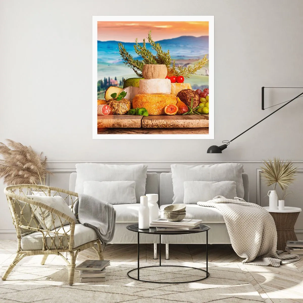 Plakát - Italská radost ze života - 40x40 cm