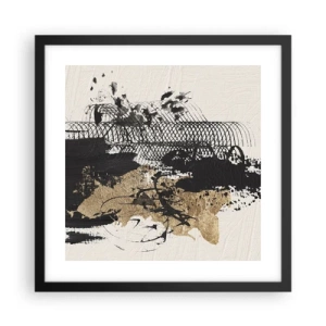 Plakát v černém rámu - Kompozice s vášní - 40x40 cm