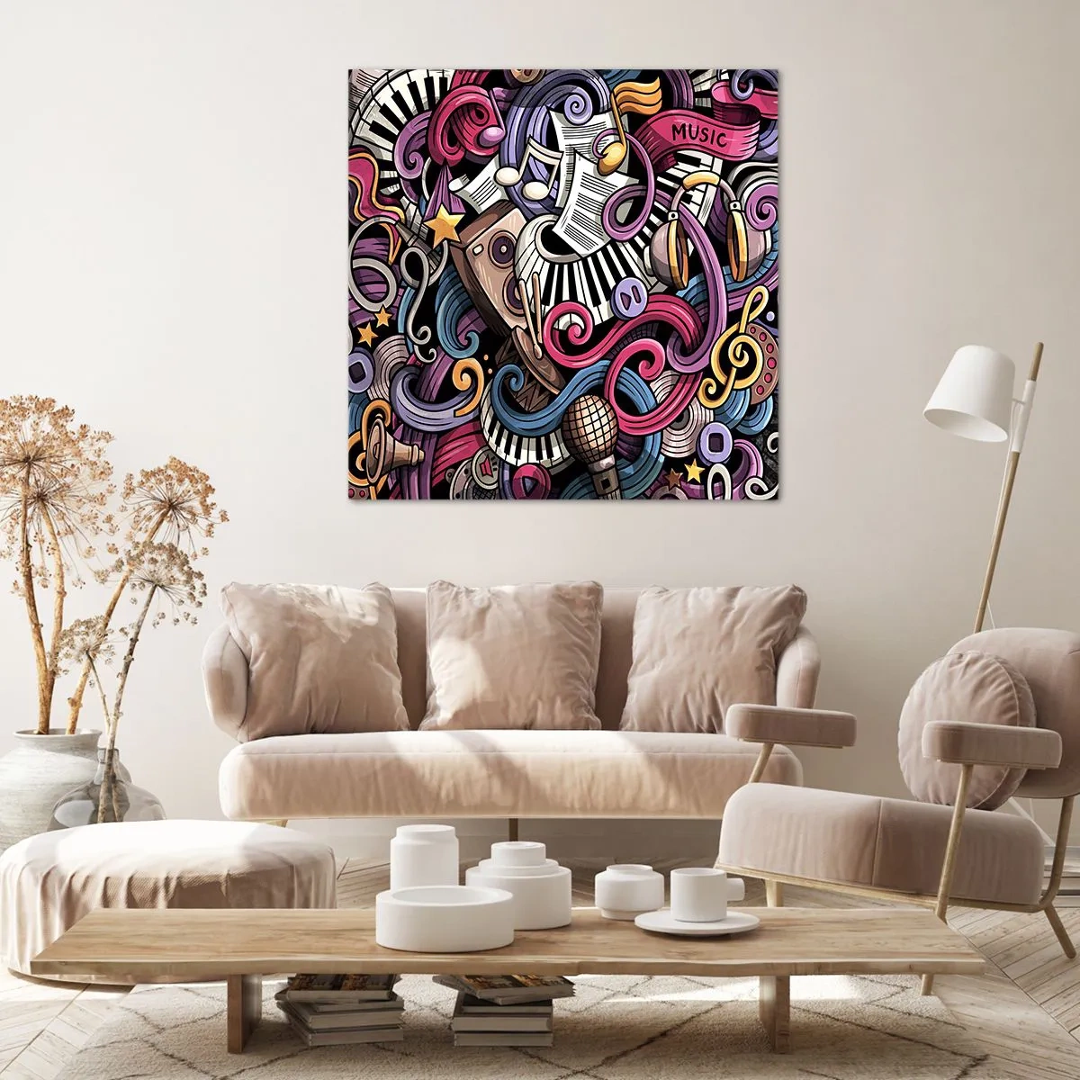 Obraz na plátně - Komplikovaná melodie - 40x40 cm