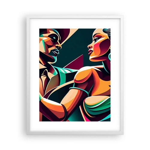 Plakát v bílém rámu - V rytmu srdce - 40x50 cm