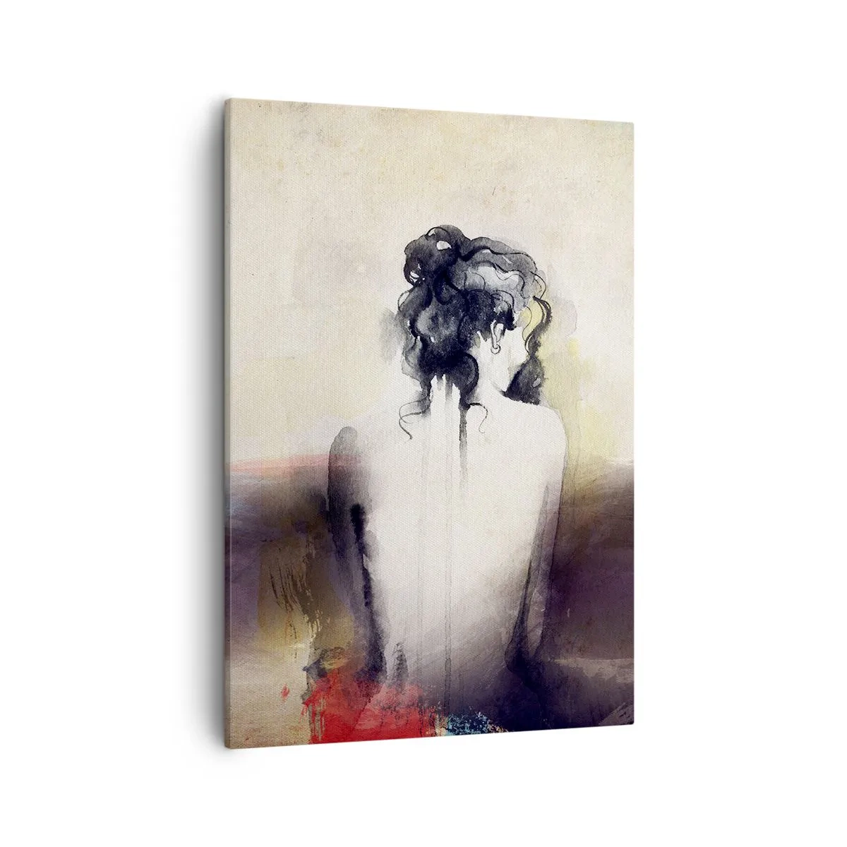 Obraz na plátně - Jemné linie, oválné tvary - 50x70 cm