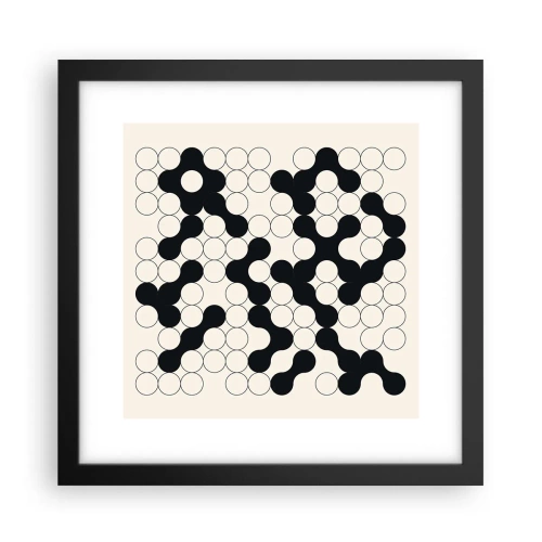 Plakát v černém rámu - Čínská hra – variace - 30x30 cm