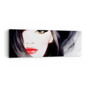 Obraz na plátně - Safírový pohled - 90x30 cm