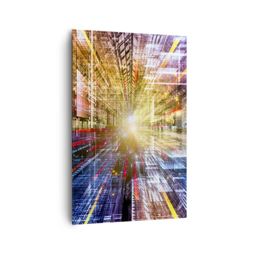 Obraz na plátně - Osvětlená chodba - 80x120 cm