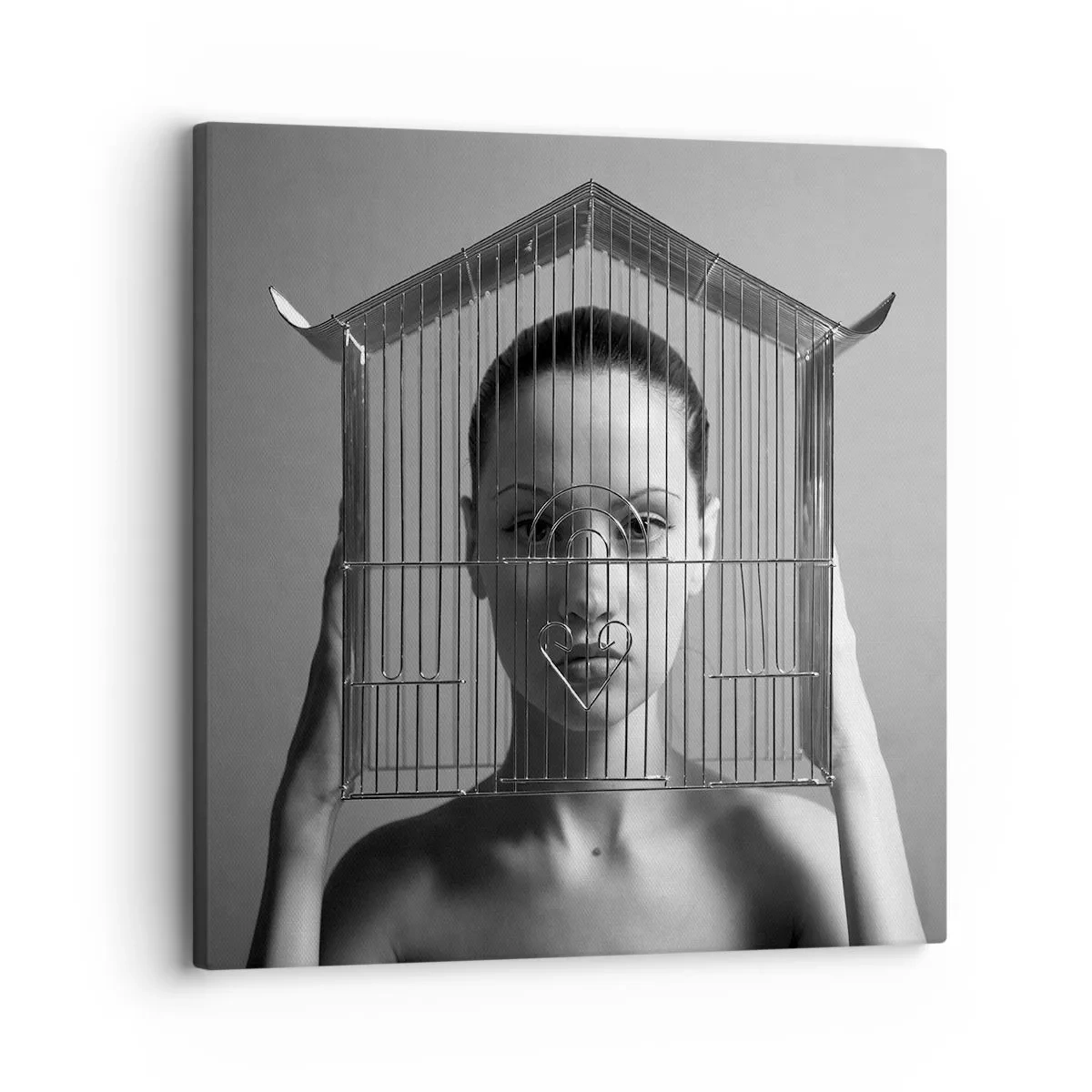 Obraz na plátně - Tak trochu surrealistický portrét - 30x30 cm