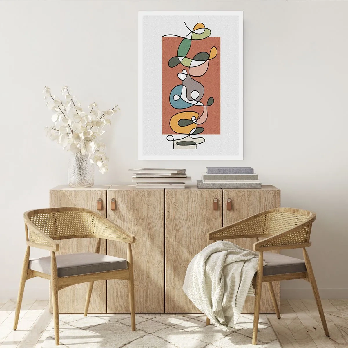 Plakát - Abstrakce: barevné dovádění - 70x100 cm