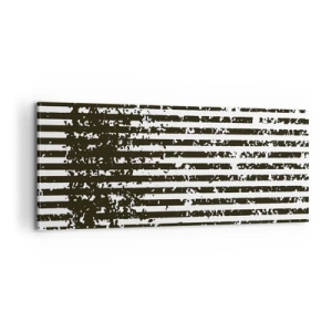 Obraz na plátně - Rytmus a šum - 100x40 cm