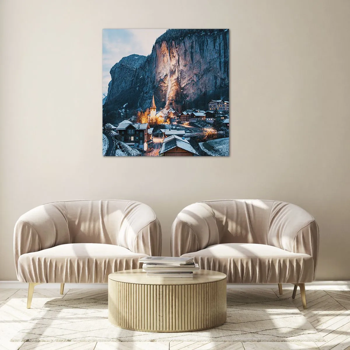 Obraz na skle - Světlý duch zimy - 30x30 cm