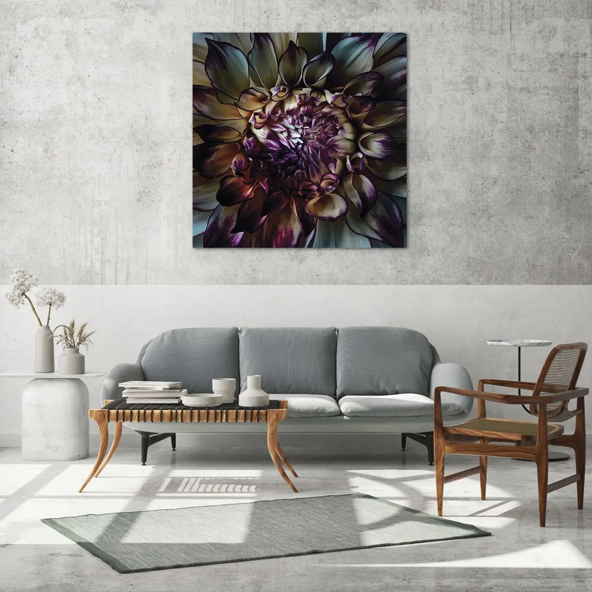 Obraz na skle - Rozkvět mládí - 70x70 cm