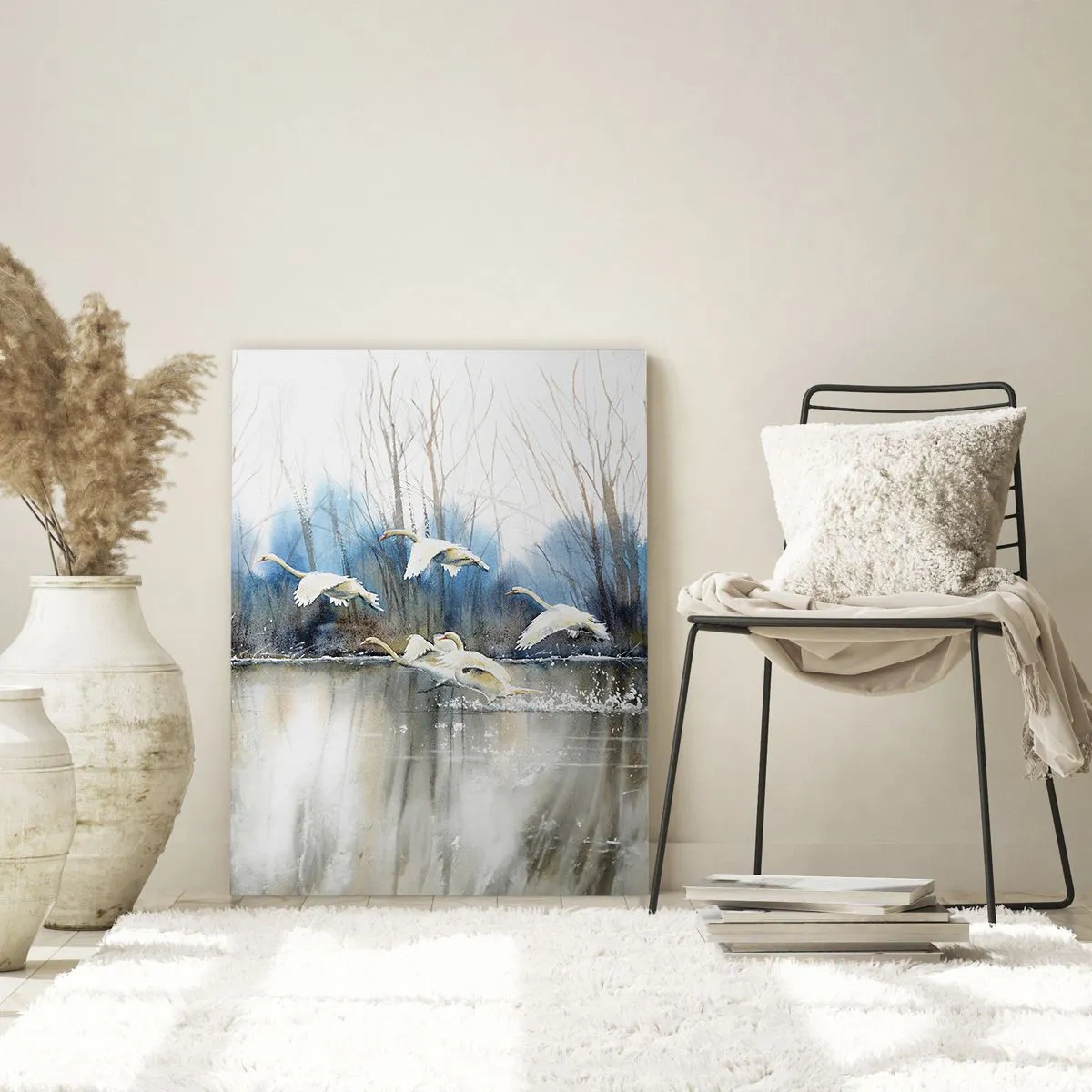 Obraz na skle - Jako v povídce o divokých labutích - 70x100 cm