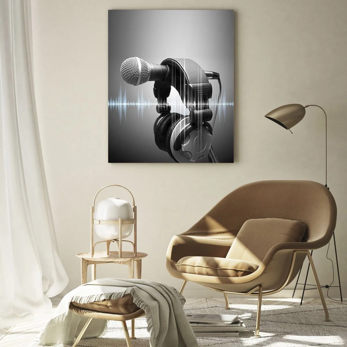 Obraz na skle - Ještě je slyšet zpěv - 70x100 cm