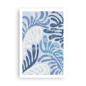 Plakát - Modré kapradí - 61x91 cm