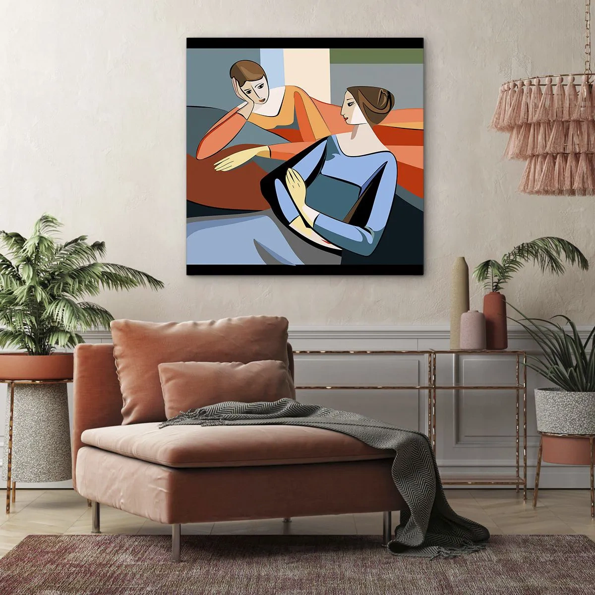 Obraz na plátně - Chvíle svěření - 70x70 cm