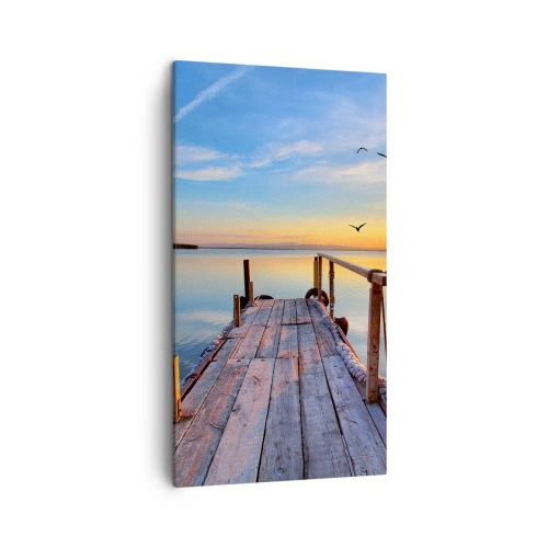 Obraz na plátně - Jít před sebe směrem ke slunci - 45x80 cm